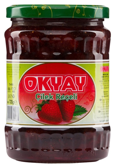 Okyay Kavanoz Çilek Reçeli 720 G