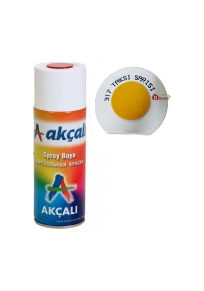 Akçalı Sprey Boya 400 Ml 317 Taksi Sarısı Çok Renkli