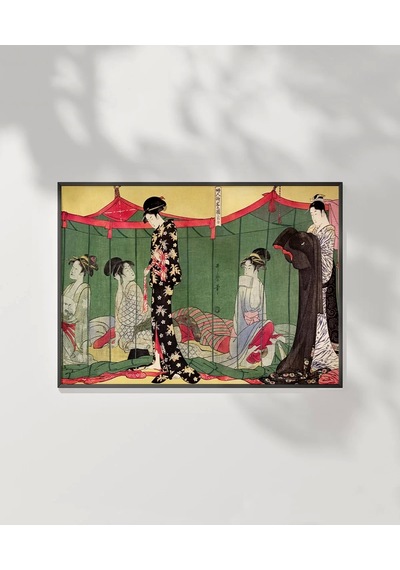 Çerçevesiz Poster Japon Kültürünün Dokusu