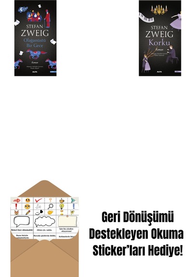 Olağanüstü Bir Gece + Korku + Okuma Sticker'ları