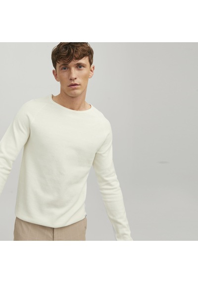 Jack & Jones Bisiklet Yaka Kazak-Hill 12157321 Cloud Dancer Ekru