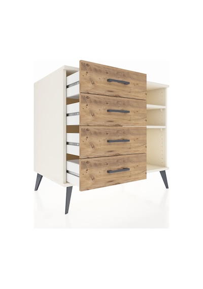 Kronos Şifonyer 2 Raflı 4 Çekmeceli 88x59x80 Aytaşı-aytaşı/çam Aytaşı/çam