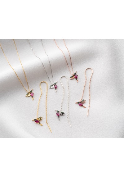 925 Ayar Papatya Silver İthal Takım Rose,gold,rodaj Gümüş