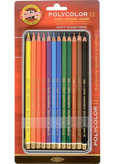 Koh-i Noor Set Of Artist S Coloured Pencils 3822 12 Kırmızı