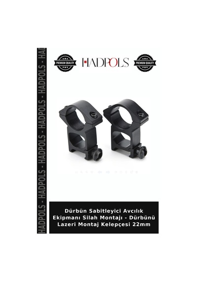 Dürbün Sabitleyici Avcılık Ekipmanı Silah Montajı - Dürbünü Lazeri Montaj Kelepçesi 22mm