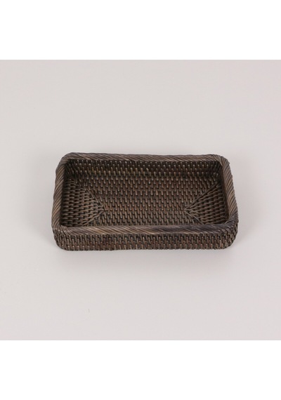 Laura 25x14x5 Cm Ceviz Rengi Rattan Saklama Düzenleme