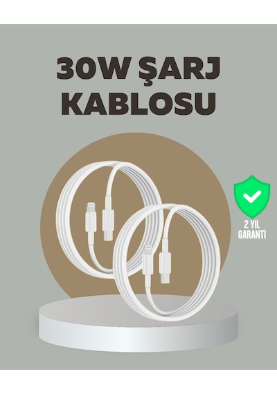 İphone İpad Airpods Uyumlu 30w Type-c To Lightning Kablo