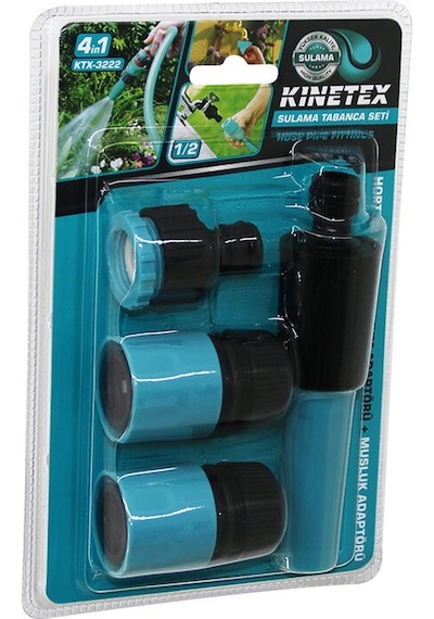 4ın1 - 1/2 Sulama Tabanca Bağlantı Aparatı Seti Hortum Lens - Hortum - Musluk Adaptör 5570 Diğer
