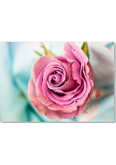 Cakasepetim Dalında Pembe Gül Ahşap Mdf Tablo