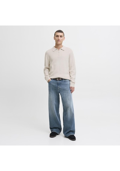 Jack & Jones Erkek Relaxed Fit Polo Yaka Triko Üst - Milano - 12281743 Çok Renkli