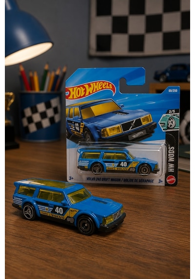 Hot Wheels Volvo 240 Drift Wagon - Hw Drift Özel Seri Metal Oyuncak Araba Çok Renkli