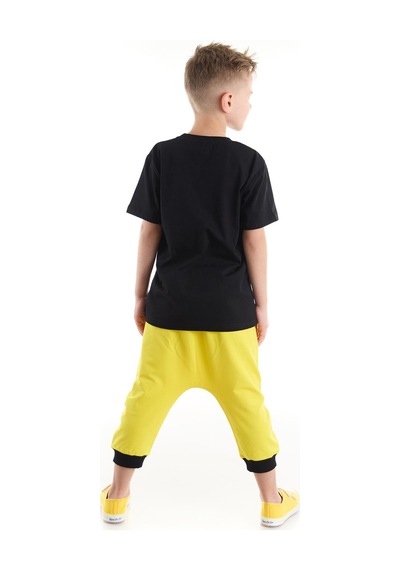 Denokids Mushi Lets Erkek Çocuk T-Shirt Kapri Takım Çok Renkli