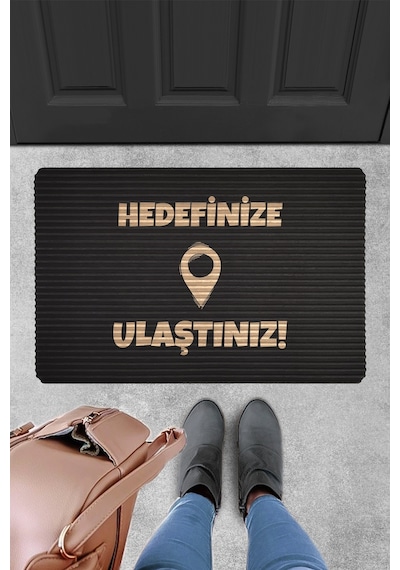 Evaşk Kapı Önü Paspası Vinil Kaymaz Tabanlı 40 X 60 Uvrub108