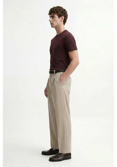 Antioch Pamuklu Erkek T-shirt Bordo