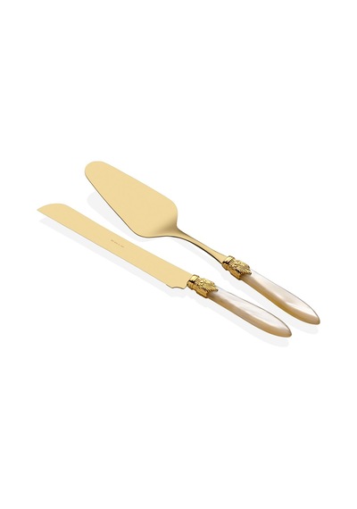 Rivadossi Laura Oro Krem Pasta Servis Seti