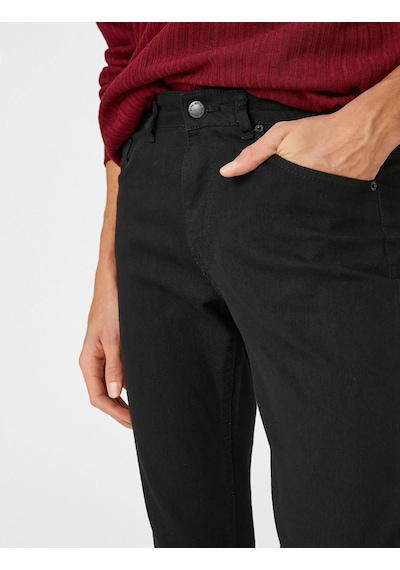 3SAM40078ND Koton Skınny Erkek Jean Pantolon SİYAH Siyah