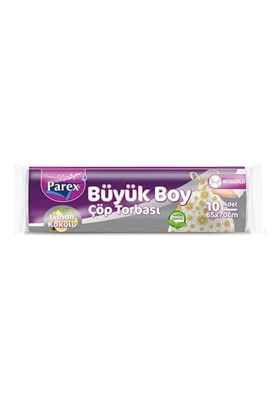 Büzgülü Çöp Torbası Limon Kokulu Büyük Boy