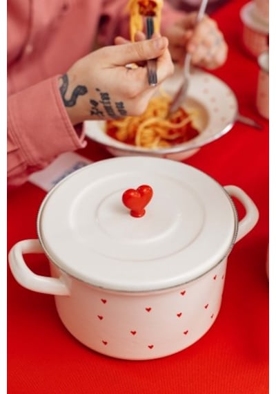 Cupid 20 Cm Emaye Tencere 3 Litre Bej