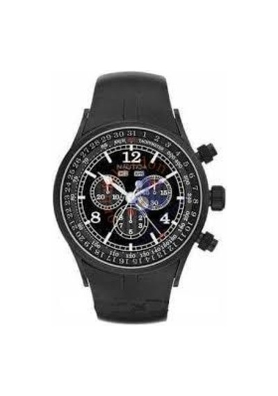 Nautica A34005G Siyah Silikon Saat Kordonu