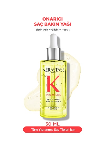 Premiere Huile Gloss Réparatrice Yoğun Parlaklık Veren Onarıcı Saç Bakım Yağı 30 Ml 30 Ml