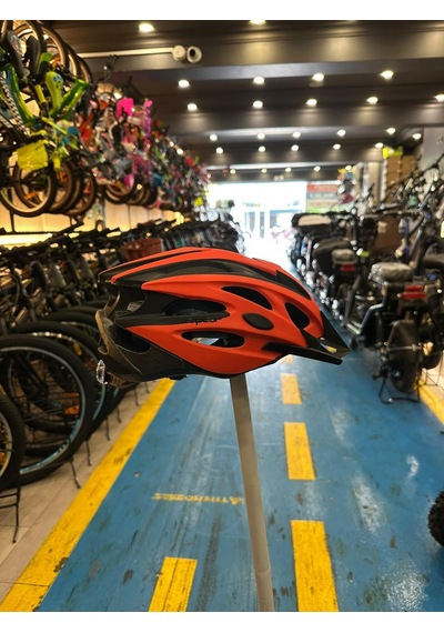 Kron Raptor - Kask - Mv29 - Arka Led Lambalı - Fileli - Kırmızı/siyah - Xl Beden Siyah-kırmızı