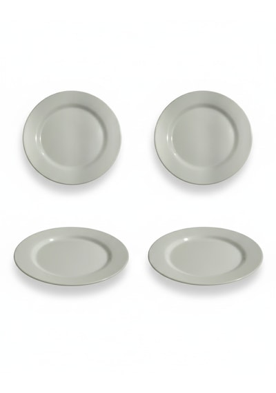 Melamin Servis Tabağı 26 Cm Beyaz - Yemek Tabağı Beyaz