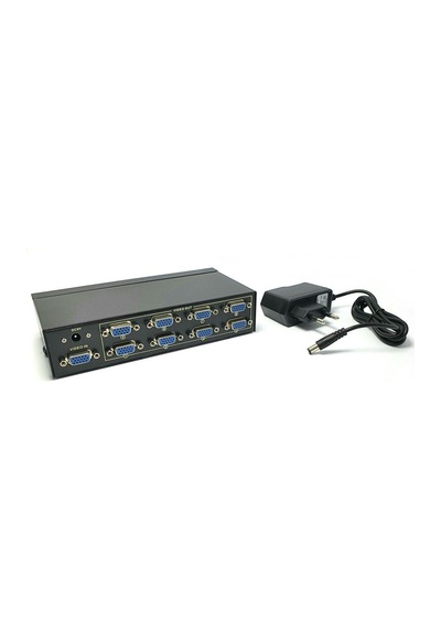 8 Port Vga Splitter 8 Port Vga Çoğaltıcı 200 Mhz 8 Port Vga Splitter