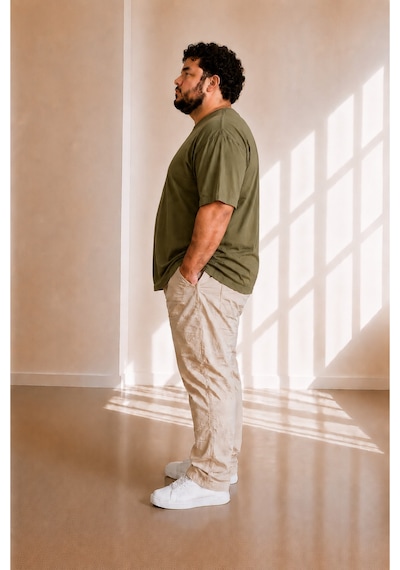 Sngl Tekstil Erkek Büyük Beden Oversize Kısa Kollu T-shirt 3xl 4xl 5xl 6xl 7xl 8xl 9xl Haki