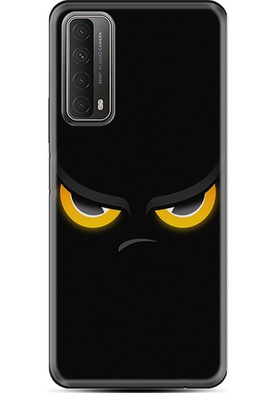Huawei P Smart 2021 Kilif Silikon Desen Özel Seri Black Eyes 1644 522862784