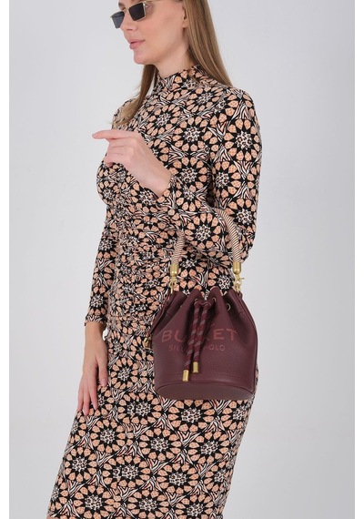 Silver Polo Sp1248 Kadın Omuz Çantası Mini Rolax Bordo-bordo
