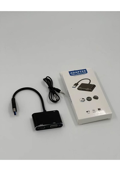 Usb Hdmi+vga+aux Çevirici Zr702 Evimdeyokyok