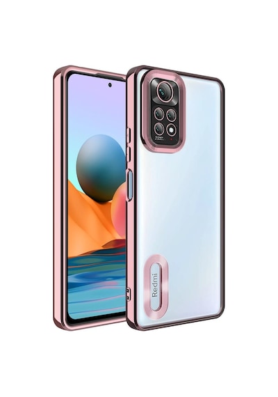 Xiaomi Redmi Note 11 Pro 5g Kılıf Kamera Korumalı Logo Gösteren Şeffaf Kapak