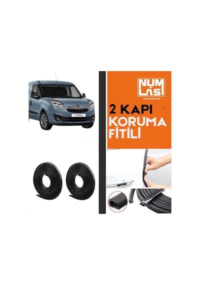 Opel Combo D Panelvan İki Kapı Koruma Fitili Siyah Renk Numlas-a Kalite-nm2713