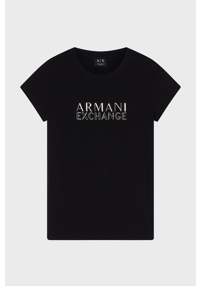 Armani Exchange Logolu Pamuklu Slim Fit Bisiklet Yaka T Shirt T Shirt Xw001837 Af16294 Uc001 Siyah