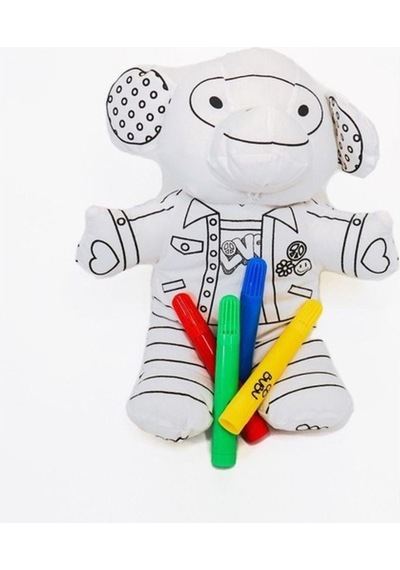 Bu-bu Boyanıp Yıkanan Pofidik Dostlar +4 Keçeli Kalem Pd0001