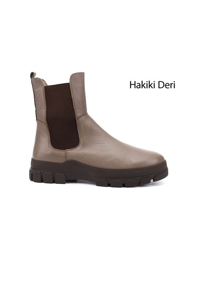 Gönderi(R) Gönderi R Kadın Vizon Floter Kauçuk Taban Hakiki Deri Chelsea Bot Gkzb13452411 Vizon