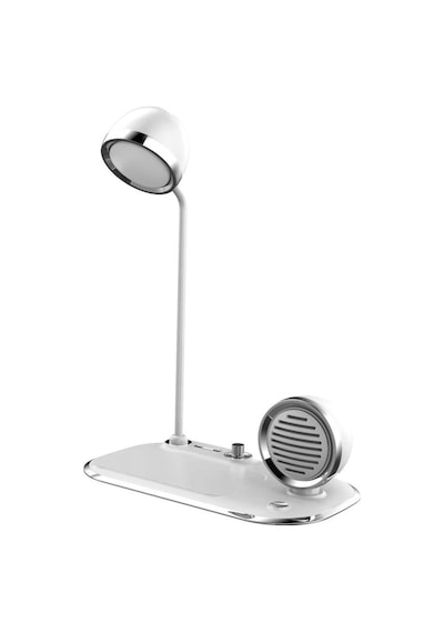 Acl 3 İn 1 Masa Lambalı, Bluetooth Hoparlörlü, 15w Wireless Şarj Standı Aw6
