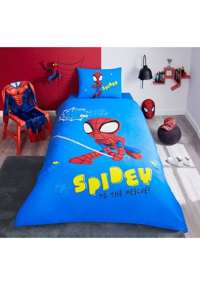 Özdilek Spidey Power Tek Kişilik Lisanslı Lastikli Çocuk Nevresim Takımı Çok Renkli