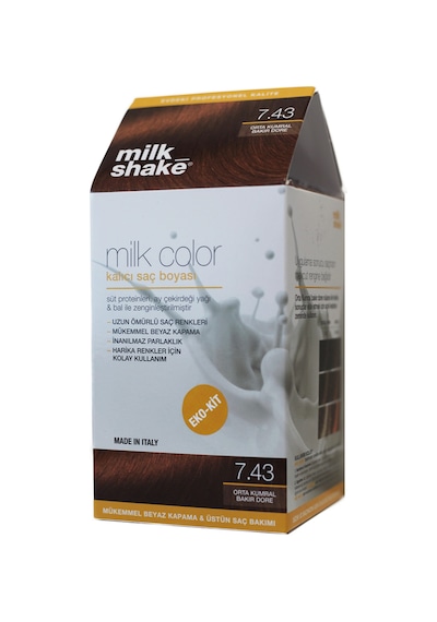 Milk_Shake Milk Color Eko - Kit Orta Kumral Bakır Dore - 7.43