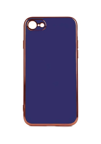 Teknomoda Apple Uyumlu iPhone Se 2022 Kılıf Kenarları Gold Kamera Korumalı Renkli Pastel Silikon