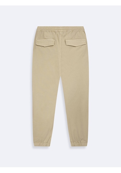 LTB Lastik Paça Jogger Bej Pantolon