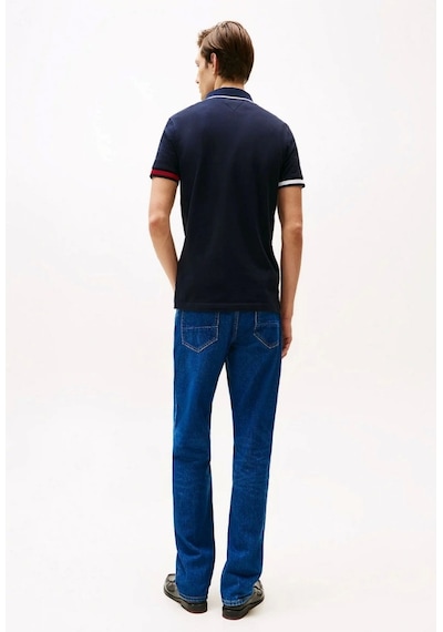 Tommy Hilfiger Erkek Slim Fit İmza Manşetli Polo T-shirt Lacivert Tommy Hilfiger Erkek Slim Fit İmza Manşetli Polo T-shirt Lacivert