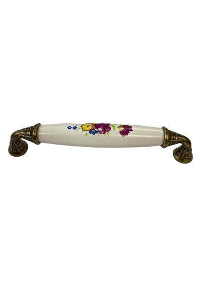 Klasik Silindir Kulp Antik Sarı 128 Mm Çr