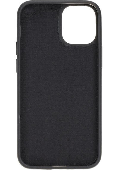Apple Uyumlu iPhone 12 Mini Deri Arka Kapak Rst1 Siyah