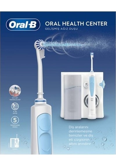 Oral-b Ağız Sağlığı Merkezi Ağız Duşu, 1 Oxyjet Başlığı, 1 Waterjet Başlığı
