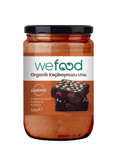 Wefood Organik Keçiboynuzu Unu 320 G - 8 Adet Tarı