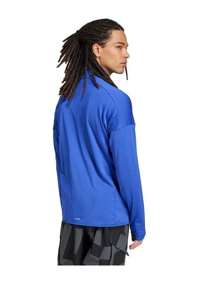 Adidas Xperior Climawarm Light Fleece Erkek Mavi Dik Yaka Ceket Mavi