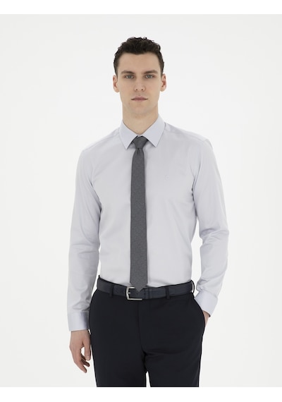 Pierre Cardin Erkek Gri Gömlek Basic 50286102-vr024 Gri