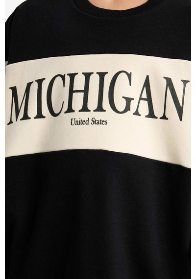 Defacto Kız Çocuk 2li Takım Baskılı Sweatshirt Eşofman Altı E6418a825aubk81 Siyah Defacto Kız Çocuk 2li Takım Baskılı Sweatshirt Eşofman Altı E6418a825aubk81 Siyah