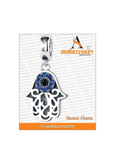 Hamsa Charm Gümüş Kaplama